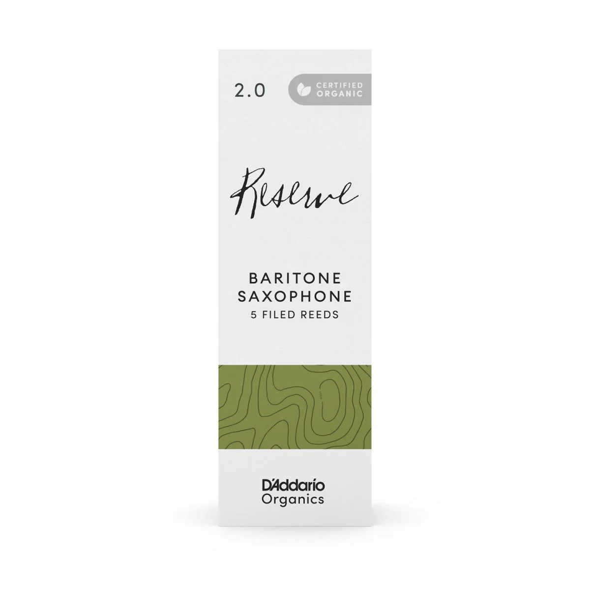D'Addario Organic Reserve - Baritone Saxophone Reeds - Box of 5