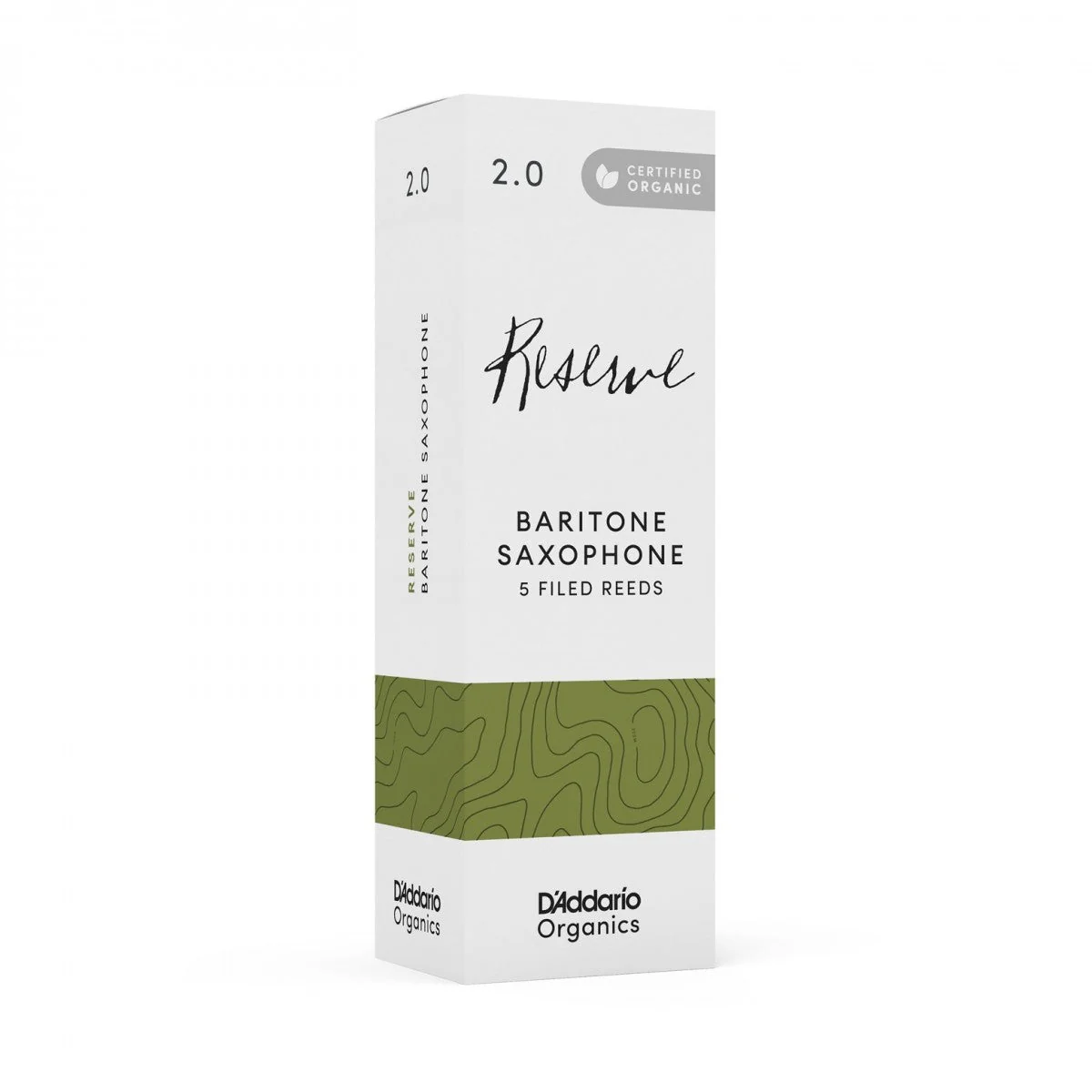 D'Addario Organic Reserve - Baritone Saxophone Reeds - Box of 5 - Image 2