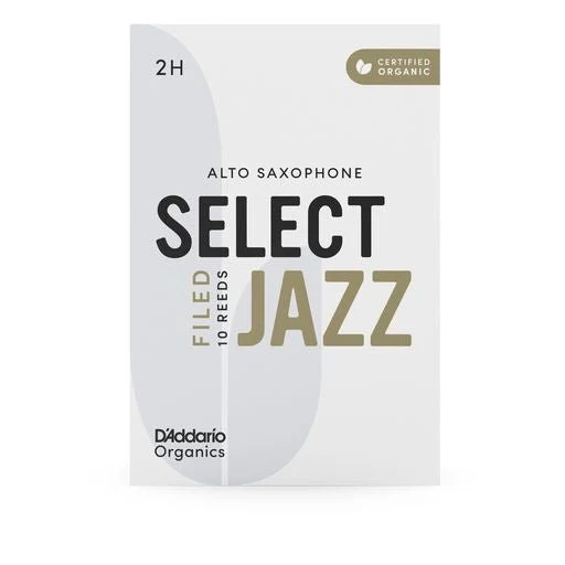 D'Addario Organic Select Jazz - Alto Saxophone Reeds - Box of 10