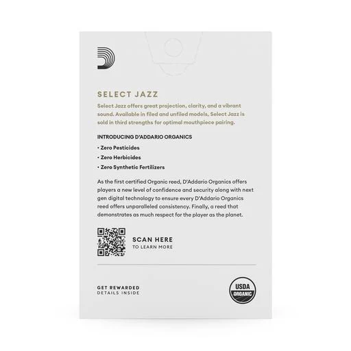 D'Addario Organic Select Jazz - Alto Saxophone Reeds - Box of 10 - Image 2
