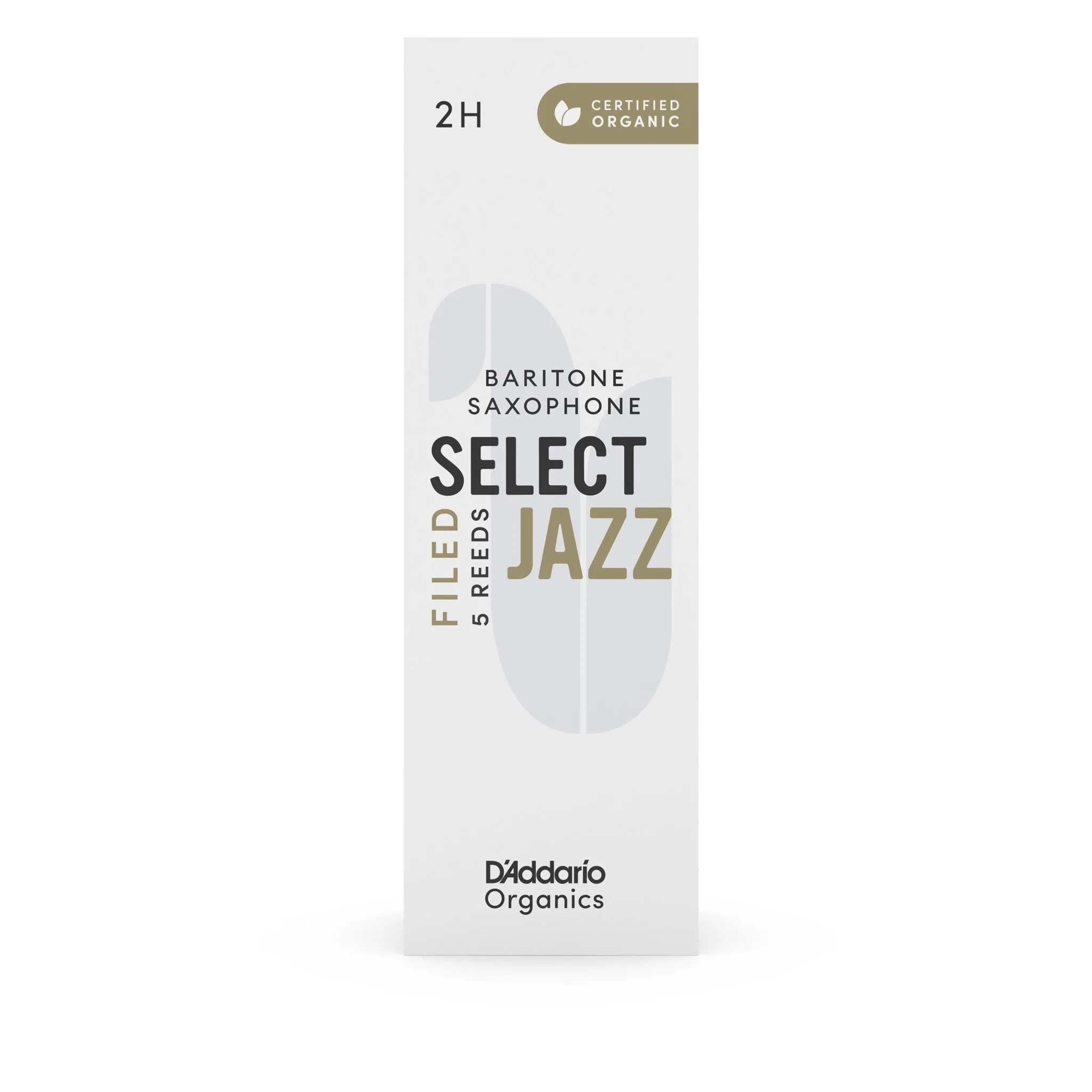 D'Addario Organic Select Jazz - Baritone Saxophone Reeds - Box of 5