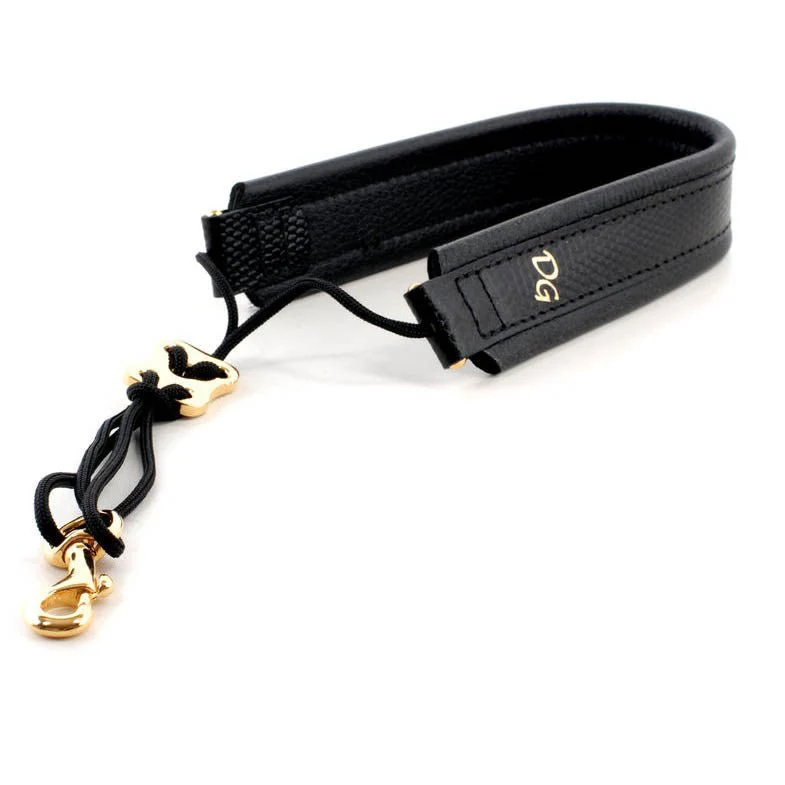 Dave Guardala Neck Strap for Alto + Tenor - Black - Gold Plated Hook - Image 3