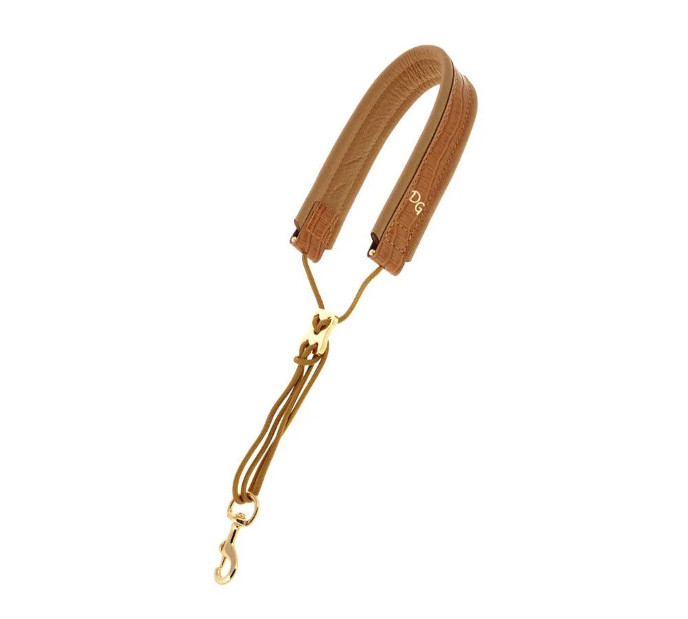 Dave Guardala Neck Strap for Alto + Tenor - Brown- Limited Edition - Gold Plated Hook