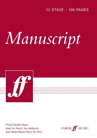 Faber 100-page A4 12-stave Manuscript Pad