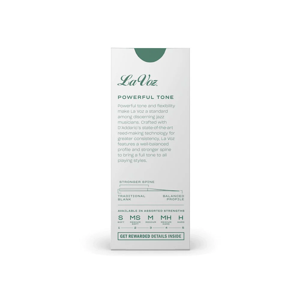La Voz - Tenor Saxophone Reeds - Box of 5 - Image 3