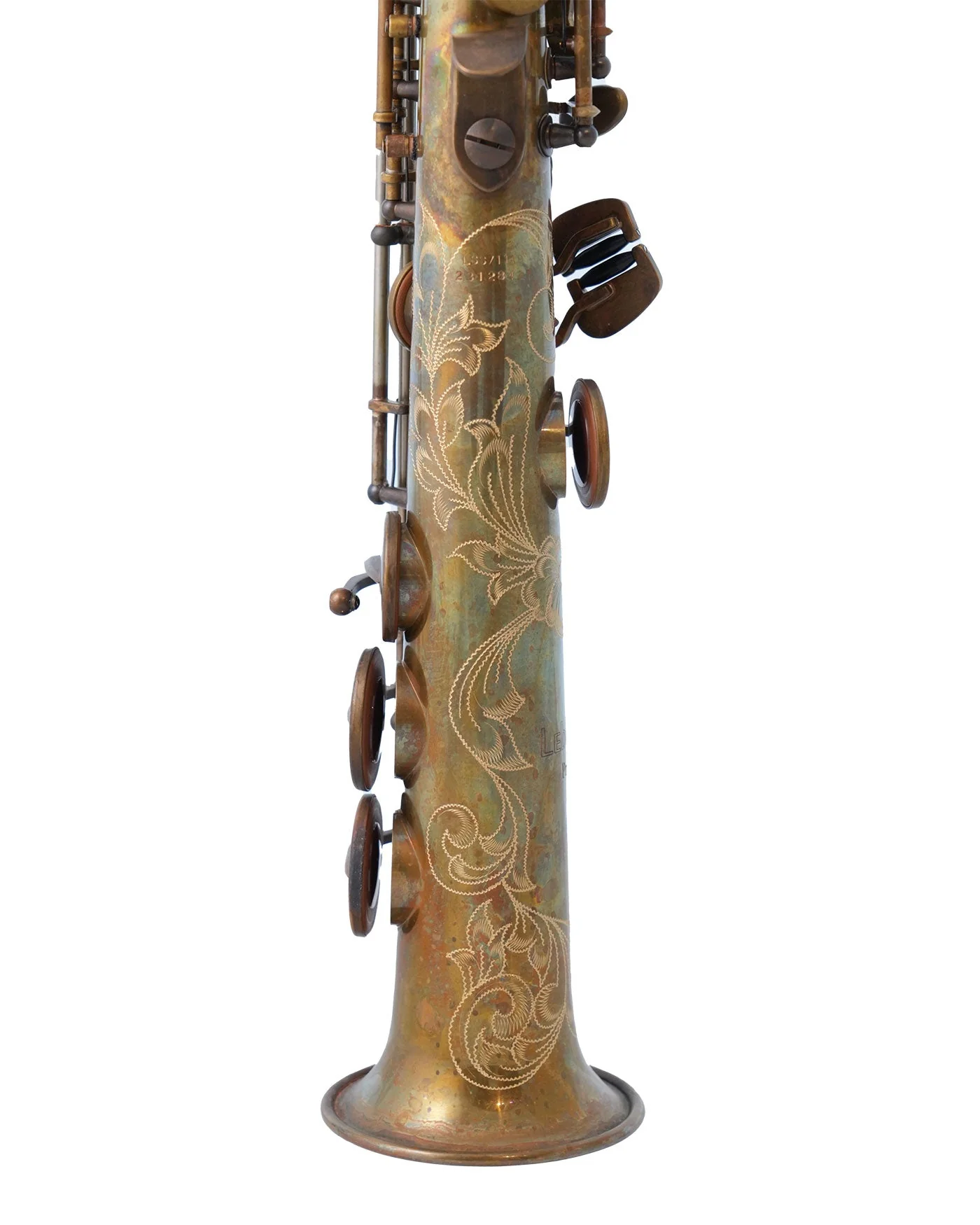 Leblanc LSS711AB Premiere Soprano Saxophone - Aged Brass - Image 3