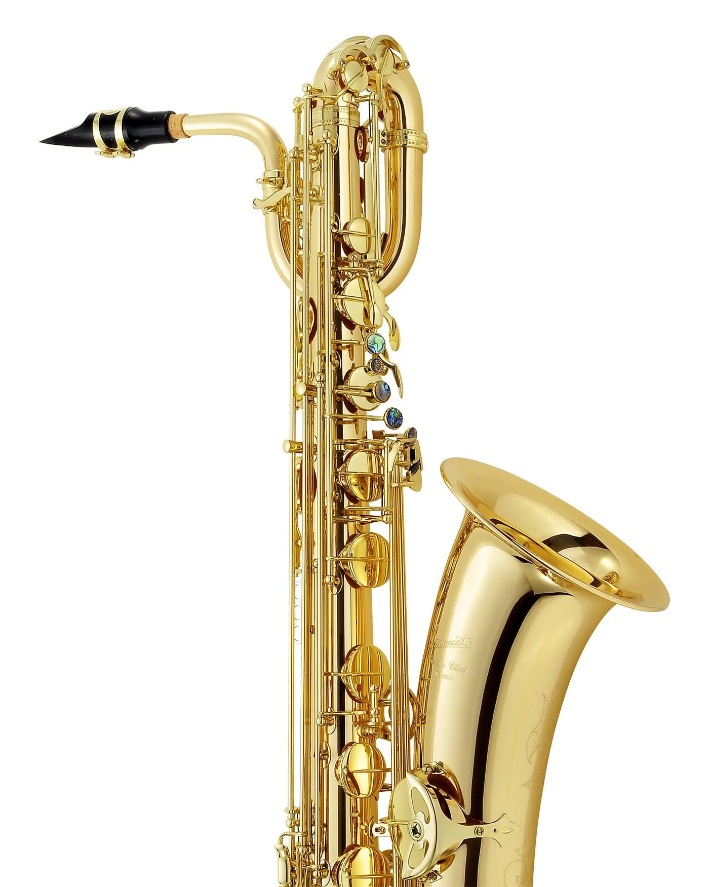 P Mauriat PMB-302 GL Low Bb Baritone Saxophone - Gold Lacquer - Image 3