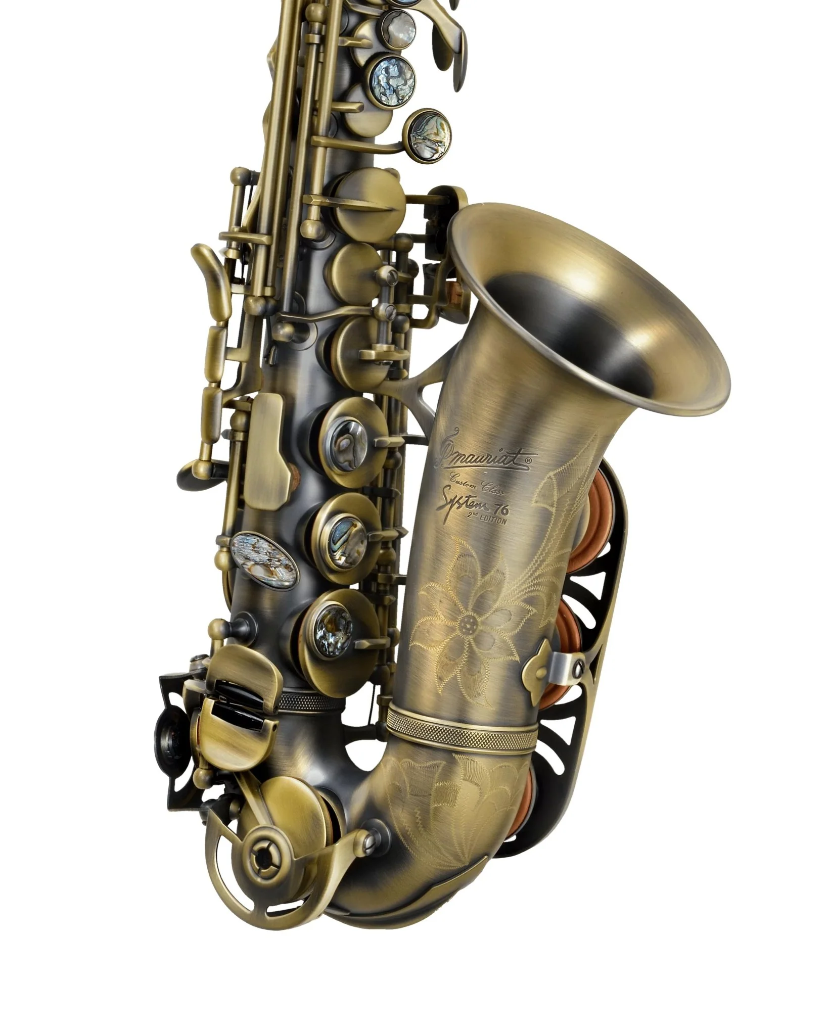 P Mauriat System 76 DK II Curved Soprano Saxophone - Vintage Finish - Image 3