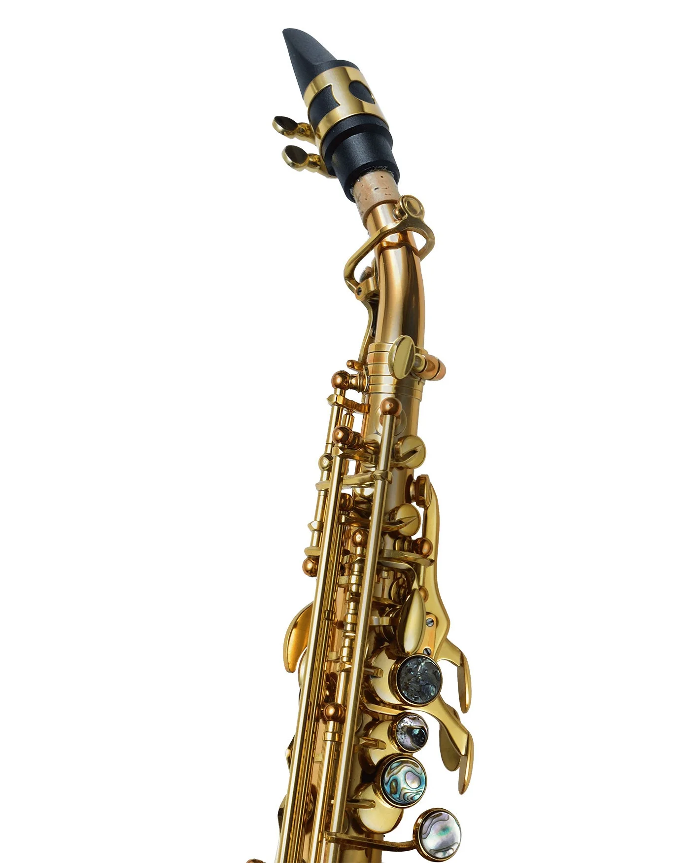 P Mauriat System 76 GL II Curved Soprano Saxophone - Gold Lacquer - Image 3