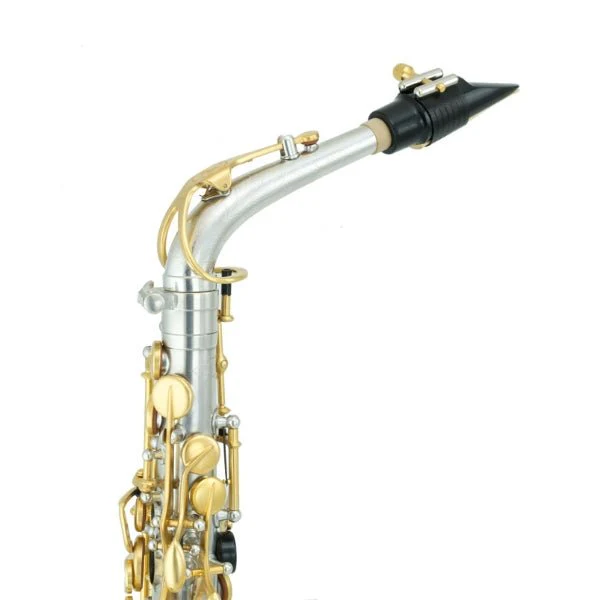 Rampone & Cazzani R1 Jazz Alto Saxophone - Silver Plated with Gold Plated keys and inner bell - Image 3