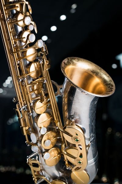 Rampone & Cazzani R1 Jazz Alto Saxophone - Silver Plated with Gold Plated keys and inner bell - Image 5