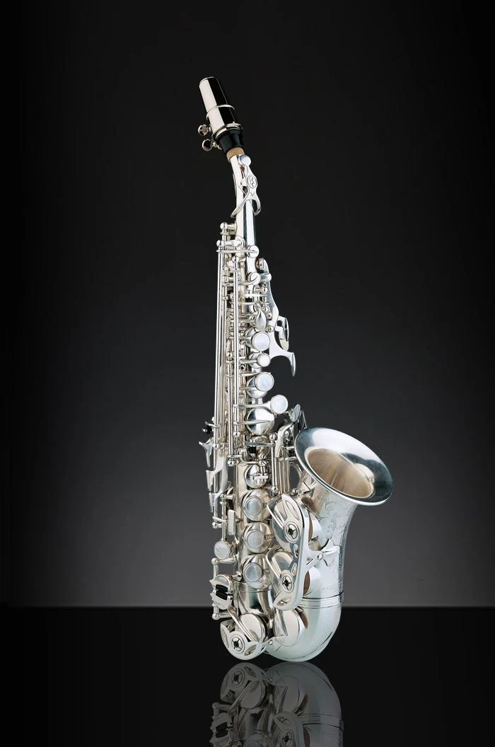 Rampone & Cazzani R1 Jazz Curved Soprano Saxophone - Silver Plated