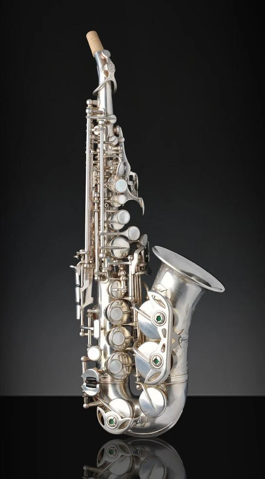 Rampone & Cazzani R1 Jazz Curved Soprano Saxophone - Solid Silver