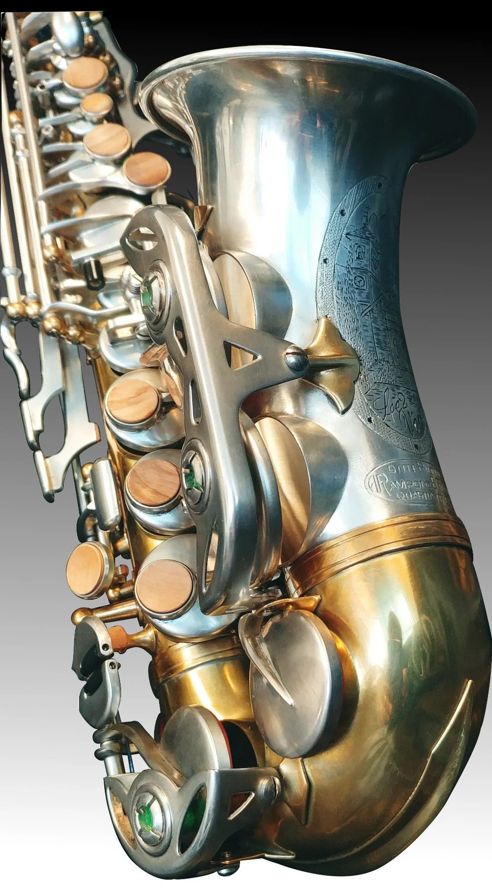 Rampone & Cazzani R1 Jazz - Curved Soprano Saxophone - Two Voices - Solid Silver / Brass - Image 2