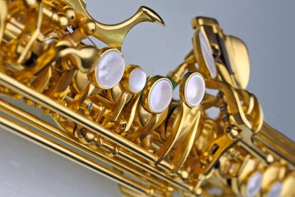 Rampone & Cazzani R1 Jazz Straight Soprano Saxophone - Gold Plated - Image 2