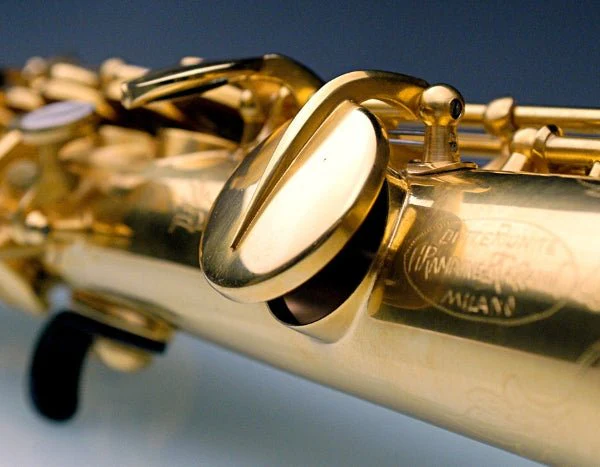 Rampone & Cazzani R1 Jazz Straight Soprano Saxophone - Gold Plated - Image 3