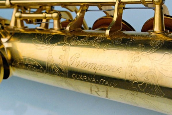 Rampone & Cazzani R1 Jazz Straight Soprano Saxophone - Gold Plated - Image 4