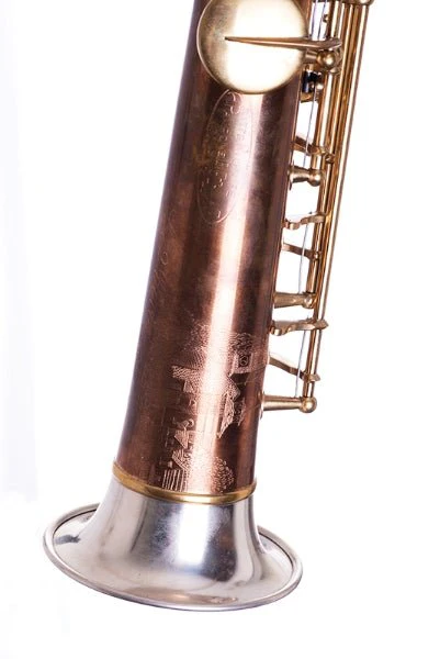 Rampone & Cazzani R1 Jazz Straight Soprano Saxophone - Two Voices - Silver / Brass - Image 4