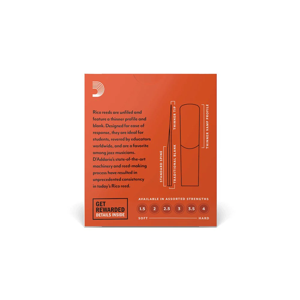 Rico by D'Addario - Alto Saxophone Reeds - Box of 10 - Image 3