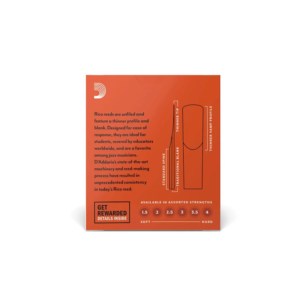 Rico by D'Addario - Soprano Saxophone Reeds - Box of 10 - Image 3