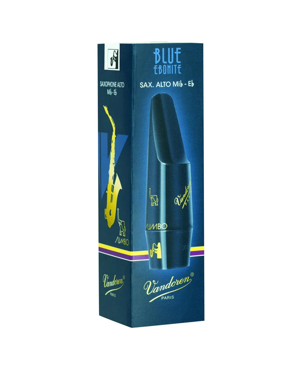 Vandoren Jumbo Java Ebonite - Alto Saxophone Mouthpiece - A28 Blue Edition - Image 3