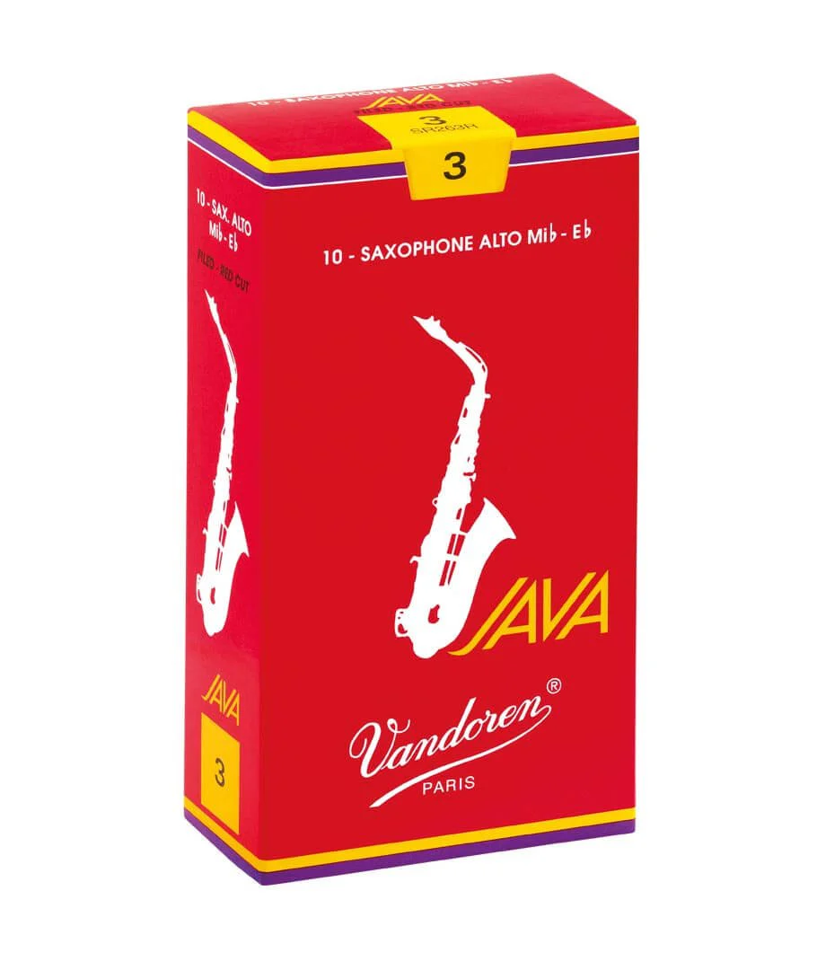 Vandoren Red Java - Alto Saxophone Reeds - Box of 10