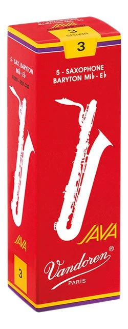 Vandoren Red Java - Baritone Saxophone Reeds - Box of 5