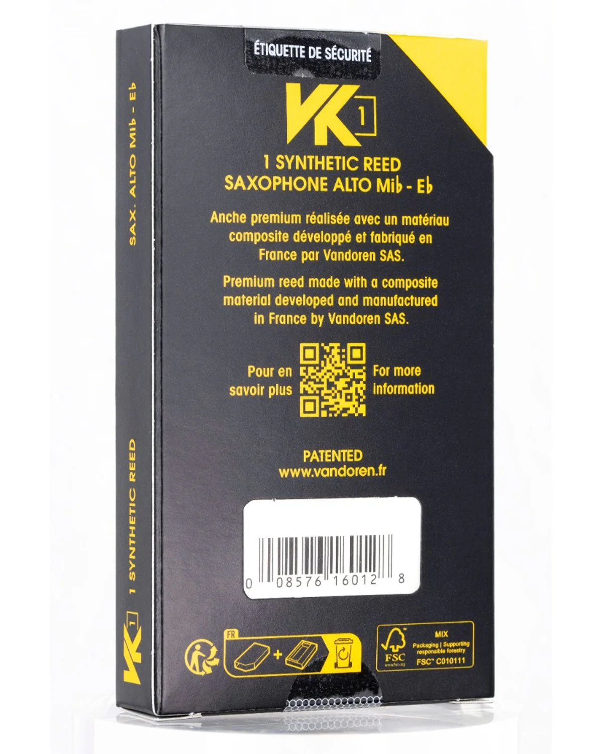 Vandoren Synthetic Reed VK1  - Alto Sax - Image 5