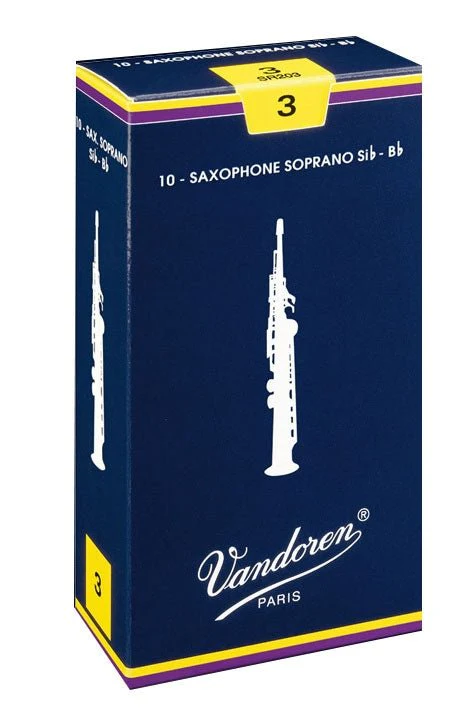 Vandoren Traditional - Soprano Saxophone Reeds - Box of 10