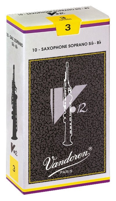 Vandoren V12 - Soprano Saxophone Reeds - Box of 10