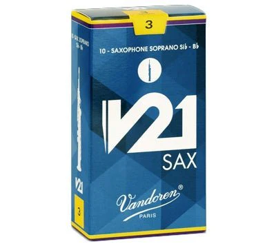 Vandoren V21 - Soprano Saxophone Reeds - Box of 10